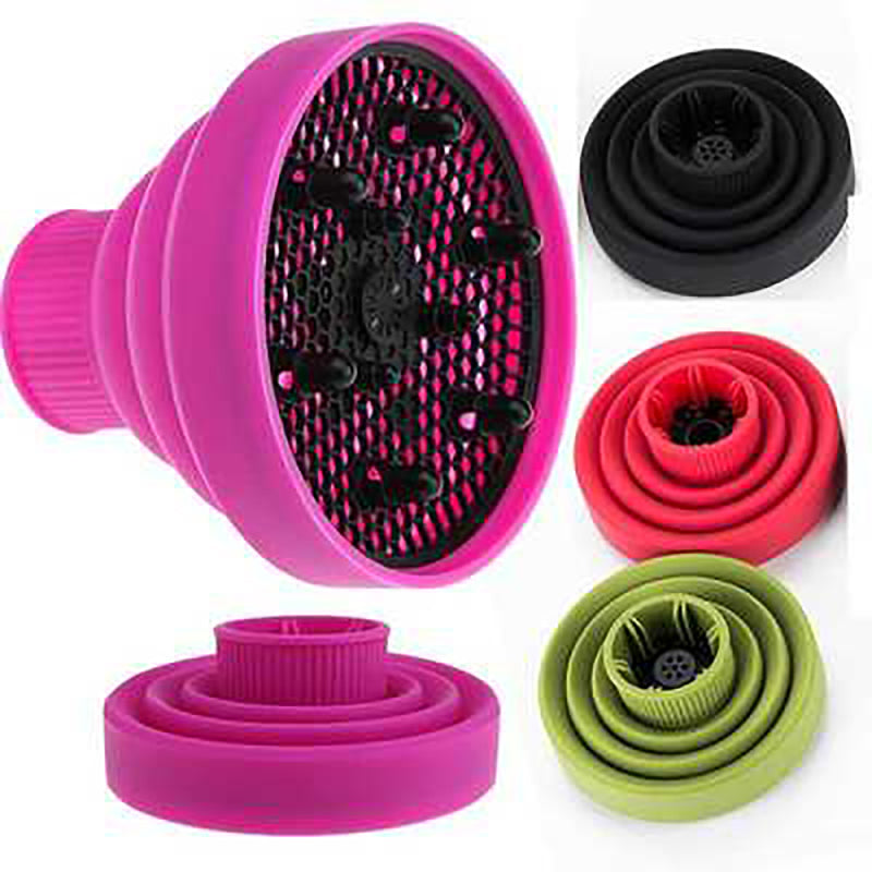 Foldable Travel Silicone Salon Cover Pro Universal Hair Dryer Diffuser KIO
