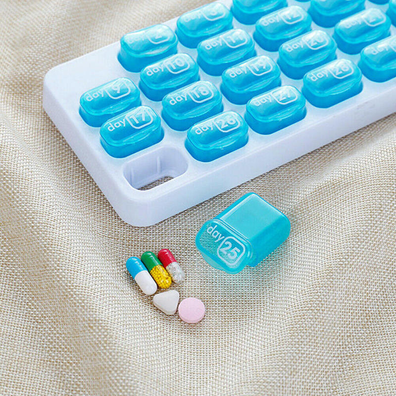 31Day Monthly Pill Travel Box Tablet Holder Medicine Dispenser Organizer YLH