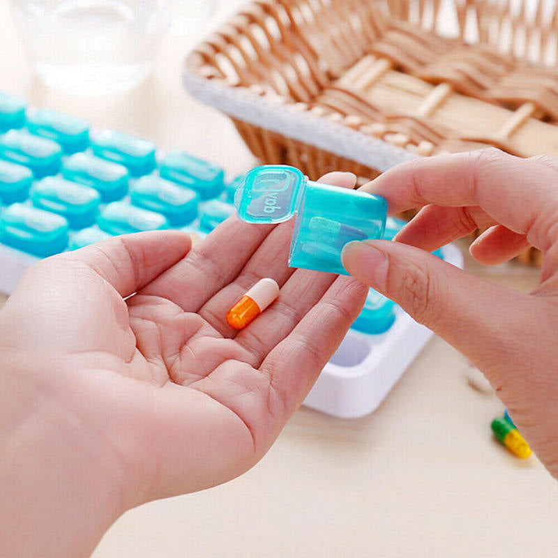 31Day Monthly Pill Travel Box Tablet Holder Medicine Dispenser Organizer YLH