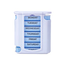 28 Compartment Pill Box 7 Day Weekly Medicine Storage Organizer Containe AEM