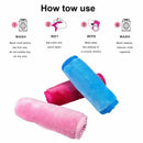 3X Makeup Remover Cloth Reusable Facial Cleansing Towel Cloth Soft Microfiber wf