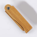 Anti-Static Sandalwood Wooden Folding Beard Mustache Comb Hair Brush Wide Tooth