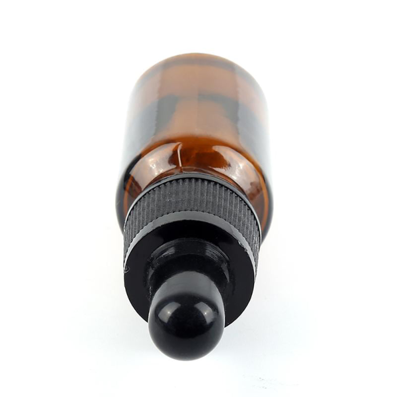 9pcs 30ML Refillable Empty Carrier Amber Brown Empty Glass Bottles with New dfg