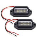 4pcs 6 LED 12V License Plate Light Car Boat Truck Trailer Waterproof
