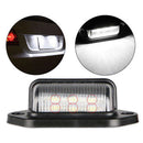 4pcs 6 LED 12V License Plate Light Car Boat Truck Trailer Waterproof