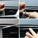 10PCS Car Accessories AUTO Air Conditioner Air Outlet Decoration Strip PVC New