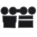 2 Sets Cup Holder & Center Console Car Mat Liner Accessories for Tesla YLY PTL