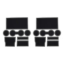 2 Sets Cup Holder & Center Console Car Mat Liner Accessories for Tesla YLY PTL