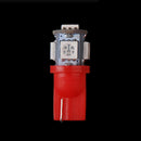 40PCS Super Red T10 Wedge 5-SMD 5050 LED Light bulbs W5W 2825 158 192 1 XOC