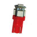40PCS Super Red T10 Wedge 5-SMD 5050 LED Light bulbs W5W 2825 158 192 168 194