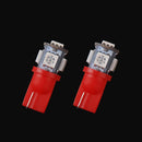 40PCS Super Red T10 Wedge 5-SMD 5050 LED Light bulbs W5W 2825 158 192 RSB