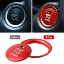 2PCS Red Car Engine Start Stop Button Switch Replace Cover Trim For Mazda CX5 4
