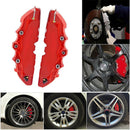 2PCS Red Car Wheel Brake Caliper Cover Front Rear Decorative Dust Resist New