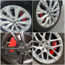2PCS Red Car Wheel Brake Caliper Cover Front Rear Decorative Dust Resist New