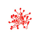 100PCS Grease Nipple Cap Grease Fitting Caps Red Dust Caps for Grease Protect jl