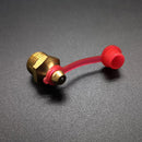 100PCS Grease Nipple Cap Grease Fitting Caps Red Dust Caps for Grease Protect jl