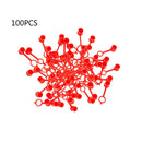 100PCS Grease Nipple Cap Grease Fitting Caps Red Dust Caps for Grease Protect jl