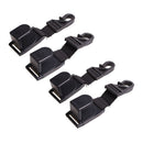 4PCS Car Holder Seat Hanger Bag Stand Hook Flexible Auto Car Seat Headrest Hook