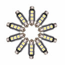20PCS 3LED 5050 SMD C5W CANBUS Error Free Festoon Dome Light Lamp Bulbs White