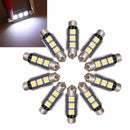 20PCS 3LED 5050 SMD C5W CANBUS Error Free Festoon Dome Light Lamp Bulbs White