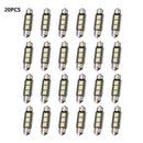 20PCS 3LED 5050 SMD C5W CANBUS Error Free Festoon Dome Light Lamp Bulbs RVH LNX