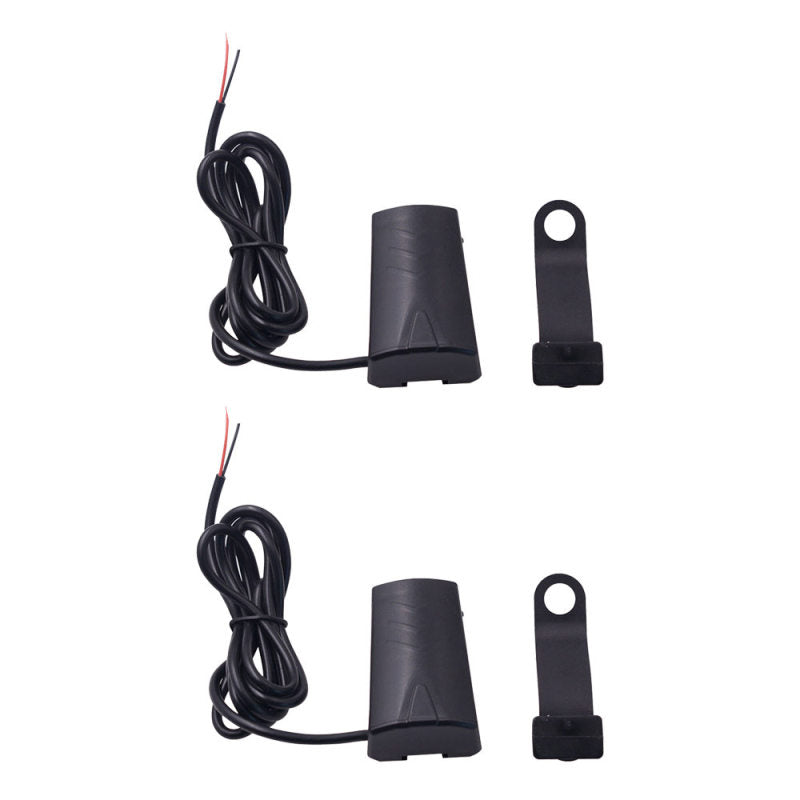 2PCS Motorcycle Rearview Mirror Waterproof Mobile Phone Charger USB Indica ALX