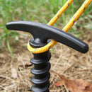 10PCS Tent Stakes Pegs Outdoor Camping Tarp Ground Plastic Spiral Screw RPB EEY