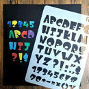 12pcs Letter Alphabet Number Scrapbooking Paper Cards Layering Stencils Pa RVK