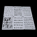12pcs Letter Alphabet Number Scrapbooking Paper Cards Layering Stencils Pa RVK