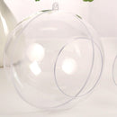 5 PCS Clear Plastic Craft Ball Acrylic Transparent Sphere Bauble 8CM  nhj RKK