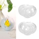 5 PCS Clear Plastic Craft Ball Acrylic Transparent Sphere Bauble 8CM SLO
