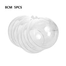 5 PCS Clear Plastic Craft Ball Acrylic Transparent Sphere Bauble 8CM SLO
