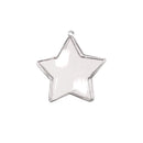 5 PCS Five-Pointed Star Transparent Plastic Craft Ball Acrylic Display RRC