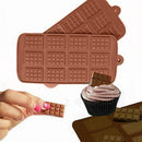 2pcs Silicone Mini Chocolate Block Bar Mould Mold Ice Tray Cake Decoratin CIK