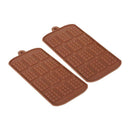 2pcs Silicone Mini Chocolate Block Bar Mould Mold Ice Tray Cake Decoratin CIK