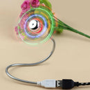 Flexible LED Mini Power USB Fan Gooseneck For CarHome Office PC Notebook fg