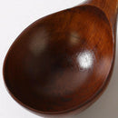 2pcs Wooden Spoon Scoop Cooking Soup Measuring Spoons Table Serve Scoop IZP