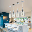 Modern Crystal Iron Ceiling Light Pendant Lamp Dining Room Chandelier NPJ