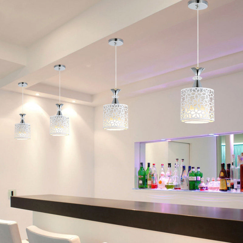 Modern Crystal Iron Ceiling Light Pendant Lamp Dining Room Chandelier NPJ