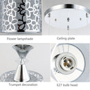 Modern Crystal Iron Ceiling Light Pendant Lamp Dining Room Chandelier Decor New