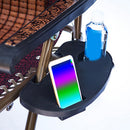 Portable Gravity Folding Lounge Beach Chairs Outdoor Camping Recliner Tray Tool