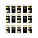 15pcs USB LED Portable Night Light Bright Mini Keychain Camping Car Lamp  OID