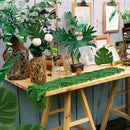 24PCS Bulk Tropical Hawaiian Green Leaves Luau Moana Home Party Table Dec LAW
