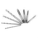 9pcs Hand Tap Set Screw Thread Taps T- Wrench Reamer M3-M6 Twist Drill Bit Kit