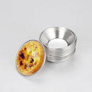 10Pcs Aluminium Alloy Egg Tart Cupcake Cookie Mold Lined Mould Baking Tools asf