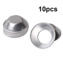 10Pcs Aluminium Alloy Egg Tart Cupcake Cookie Mold Lined Mould Baking Tools asf