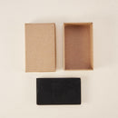 24PCS Tan Cardboard Jewelry Box Rectangle Kraft Paper Gift Boxes For Jewel BRS