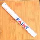 5pcs White Waterproof Auto Tyre Tire Tread Rubber Paint Pen Markers Permanent