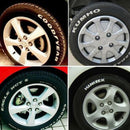 5pcs White Waterproof Auto Tyre Tire Tread Rubber Paint Pen Markers Per TBW