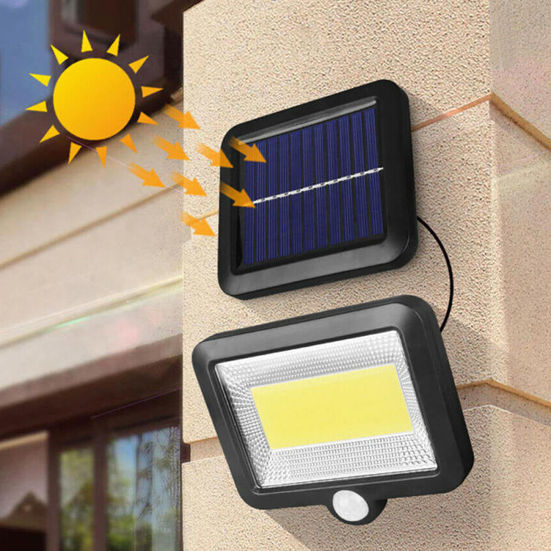 100 LED Outdoor Solar Power Motion Sensor Garden Floodlight PIR Security Light